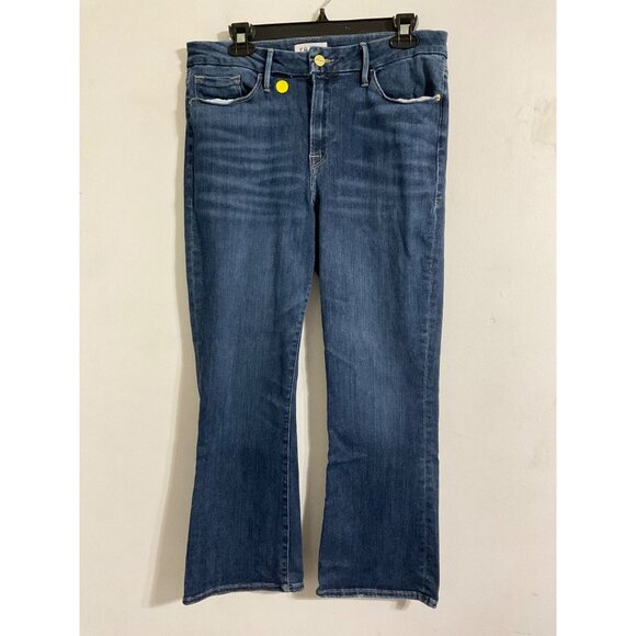 *FRAME DENIM Le Crop Mini Boot Cut Crop Jeans size 33 - Picture 2 of 14
